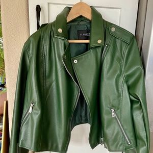 Faux Leather Moto Jacket